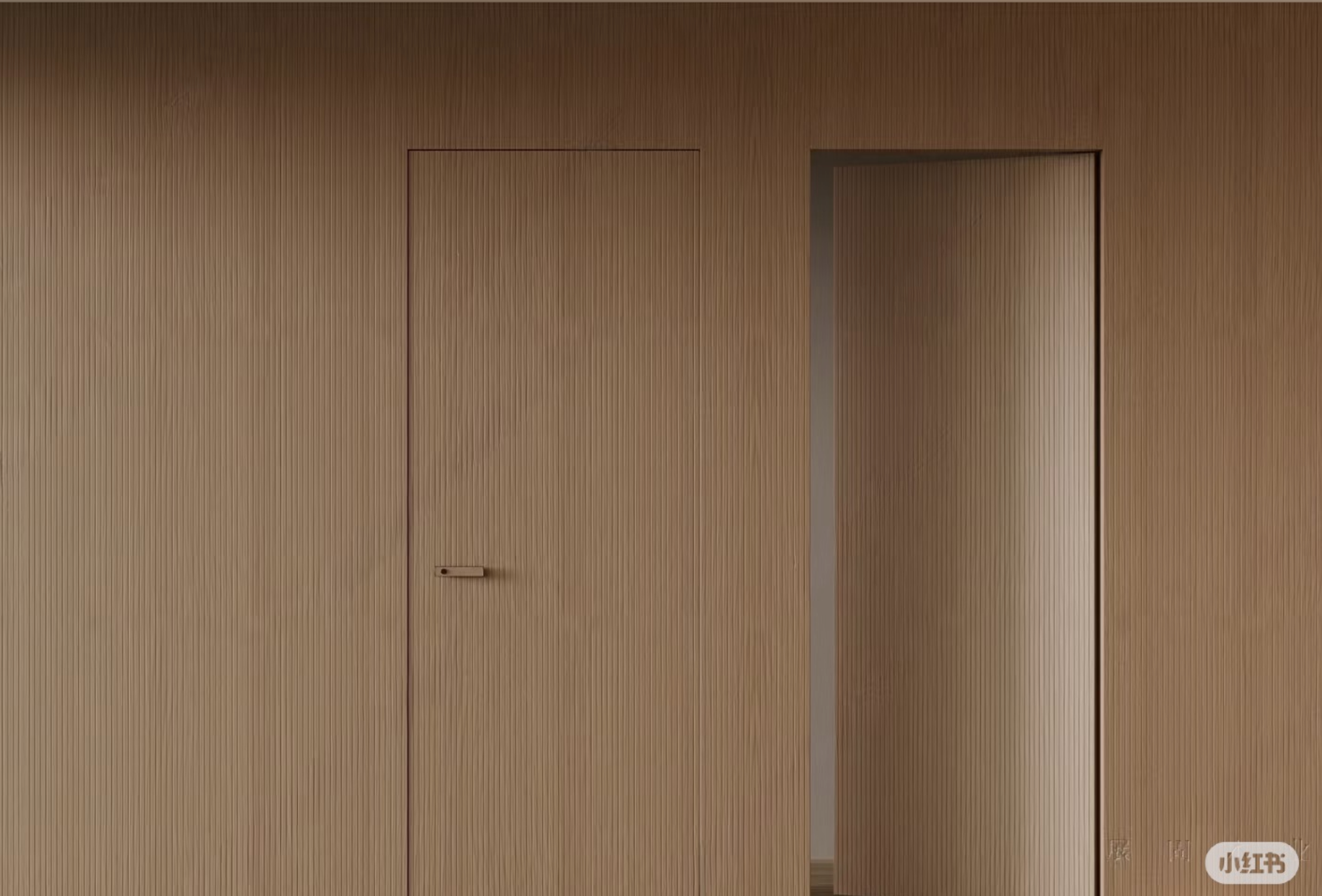 Invisible Bomb Shelter Door Hidden in Feature Wall