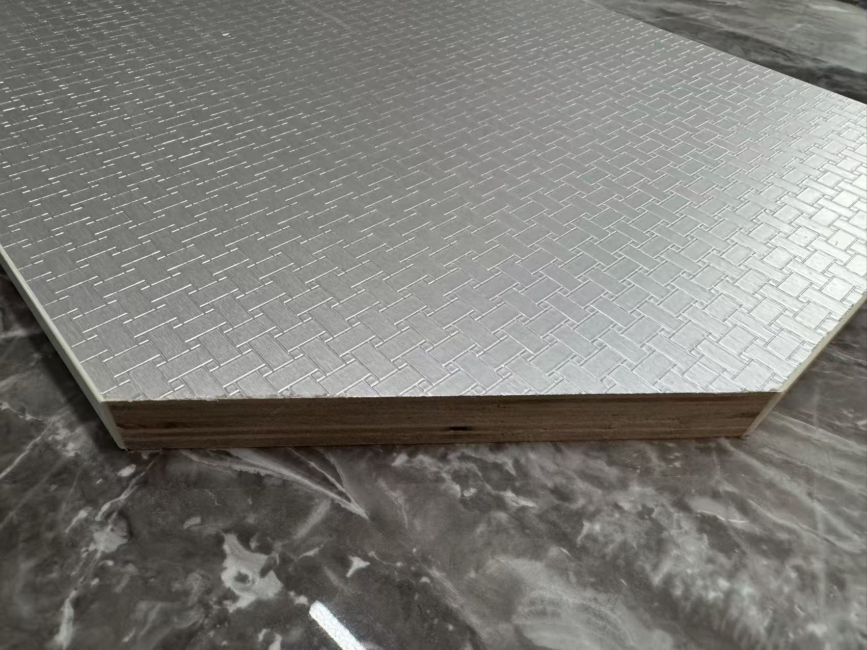 Alu-Clad waterproof board cross section for kitchen and bathroom cabinets